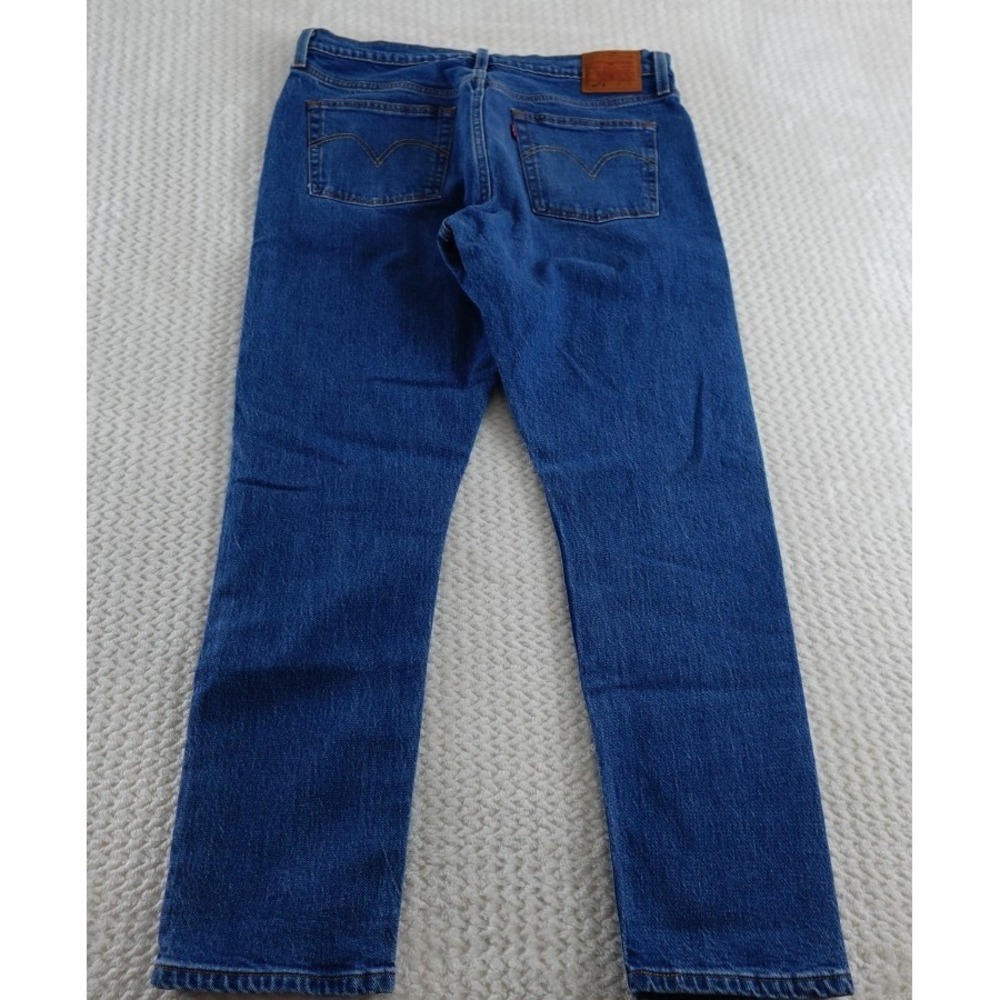Levi's 501 Skinny Jeans FITS 27x27 Button Fly Medium Wash Denim Red Tab - Picture 4 of 16